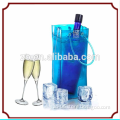 High quality nice pvc ice bag for wine with pipe handle
